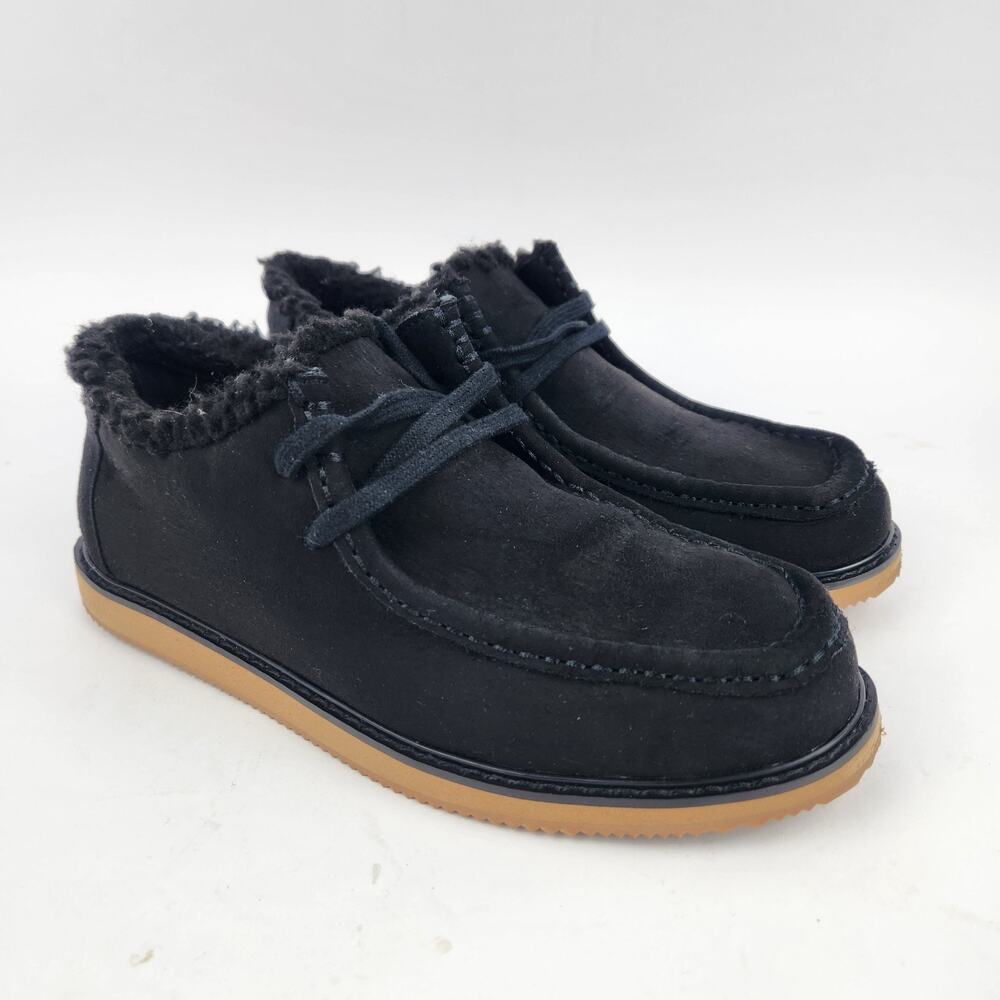 Gap Kids Black Boots Faux Suede Shoes Sz 5